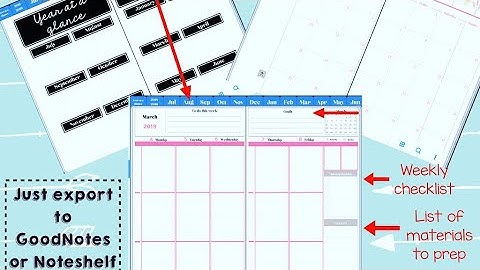Using my Teacher digital planner on Noteshelf 2