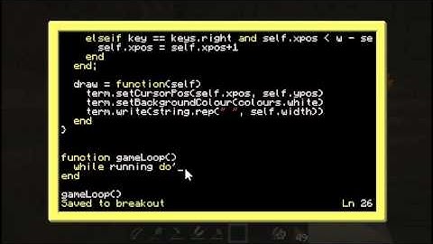 ComputerCraft University 1B: Breakout Part 1