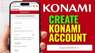 How to Register a Konami Account | Create Konami Account to Save eFootball Progress