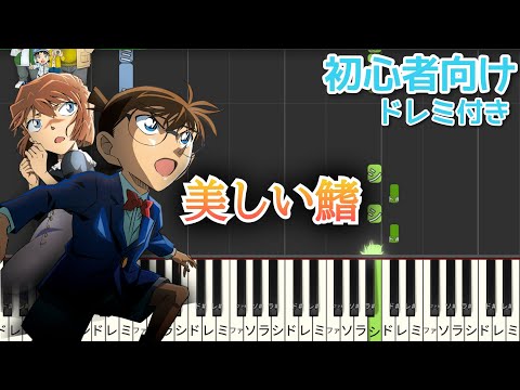 美しい鰭 【 名探偵コナン 黒鉄の魚影】簡単ピアノ ピアノ 簡単
