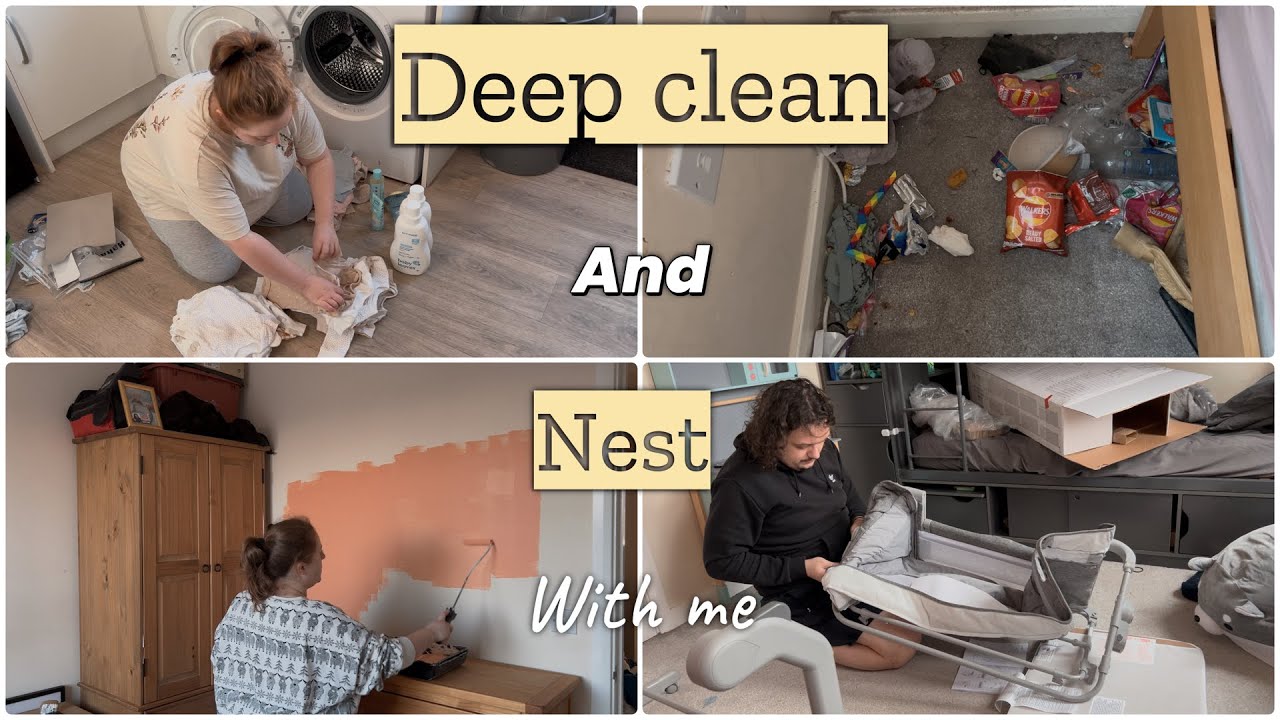 Deep clean, Redecorate, and Nest with me! Ready for baby number 3! 