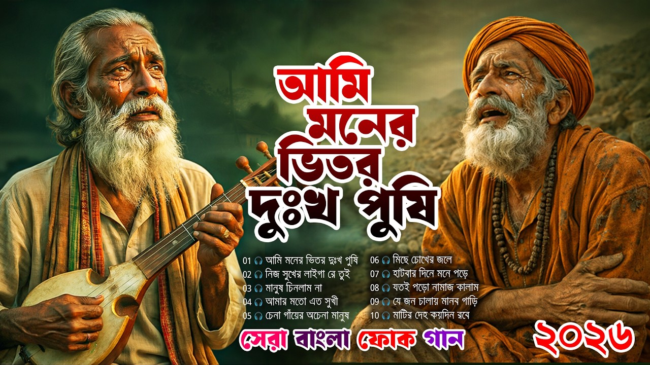 আমি মনের ভিতর দুঃখ পুষি | হৃদয় ছুঁয়ে যাওয়া কষ্টের বাউল গান ২০২৬ | Ami Moner Vitor Dukkho Pushi