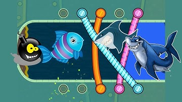 Save the fish pull the pin game/ fishdom