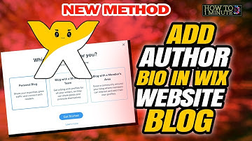 How to add author bio in wix website blog 2025