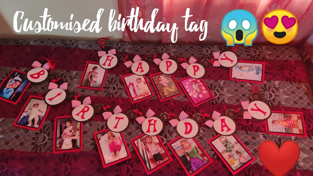 Happy birthday tag for first year baby birthday ||Mickey Mouse theme 