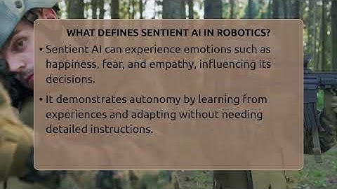 What Defines Sentient AI In Robotics? - The SciFi Reel