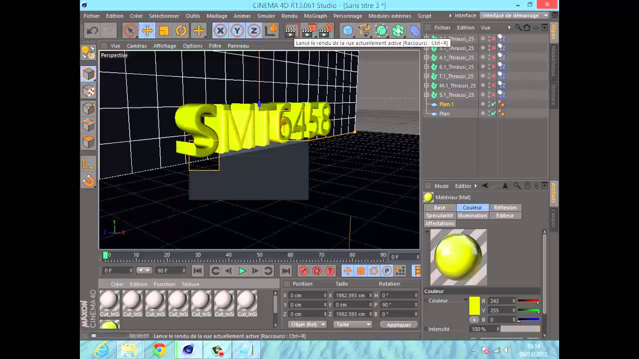 Créer un logo avec CINEMA 4D - YouTube