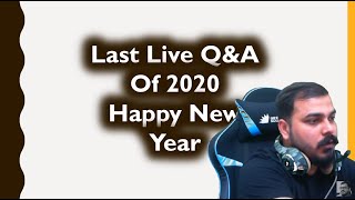 Last Live Q&A Of 2020- Ask Anything Related  To Data Science