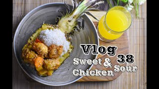 Vlog-38(Pineapple Sweet & Sour Chicken)دجاج سويت اند  ساور بالاناناس
