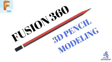 Autodesk Fusion 360 Tutorial 2019 | 3D Pencil Modeling | Complete Tutorial | By Ahuja Technical Hant