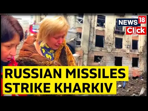 Russian Rockets Hit Kharkiv, Kyiv Says 'Ready' For Attack | Russia Ukraine War Updates |English News - CNNNEWS18