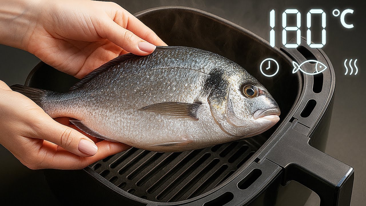 Ein einfaches und köstliches Fischrezept aus der Heißluftfritteuse! Abendessen in nur 10 Minuten!