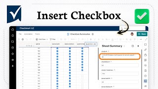How to insert checkbox in Smartsheet (Quick Interactive Option)