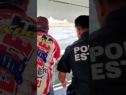 SSPE rescata con vida a 2 masculinos en la presa Plutarco Elías Calles en Aguascalientes