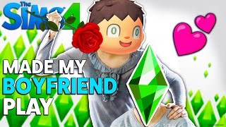Made My Boyfriend Play The Sims 4