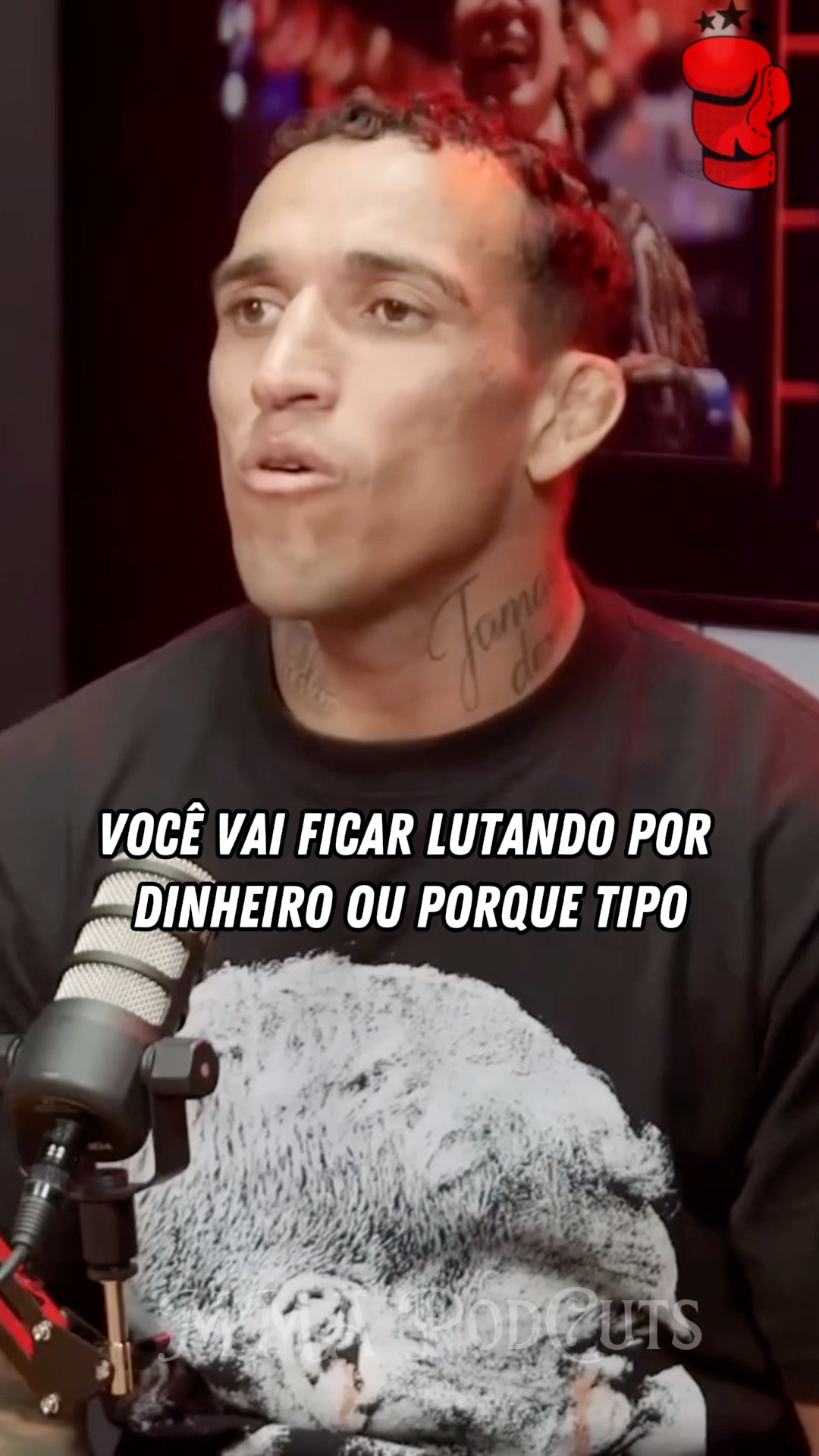 CHARLES OLIVEIRA SOBRE LUTAR POR DINHEIRO #mma #luta #boxe #ufc #foryou #shortsfeed #brasil