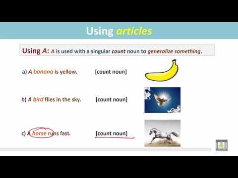 Grammar ( 2 ) - CH11 -L7 : Using articles/ø (No article) to generalize something