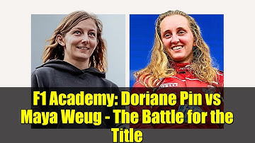 F1 Academy: Doriane Pin vs Maya Weug - The Battle for the Title