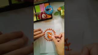 🍂🐿️Easy thanksgiving cards at home !!!!!🍁 pt.1 #shorts #thanksgiving