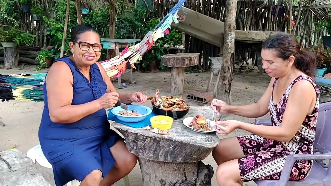 FIZEMOS CARANGUEJADA NO LEITE DE COCO E BAIÃO DE DOIS PARA NOSSA JANTA