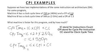 CPI Example - Performance Measures, CPI- Cycle Per Instruction _ CPU Time ? Somali