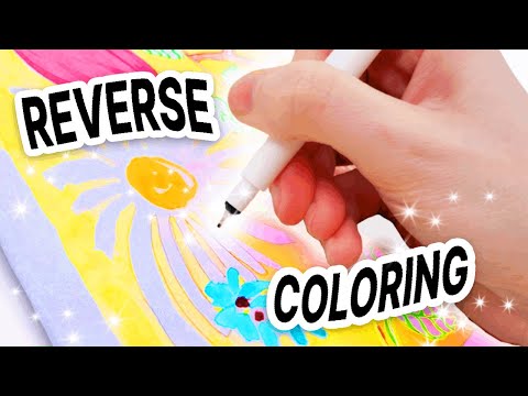 Testing a REVERSE COLORING BOOK?!