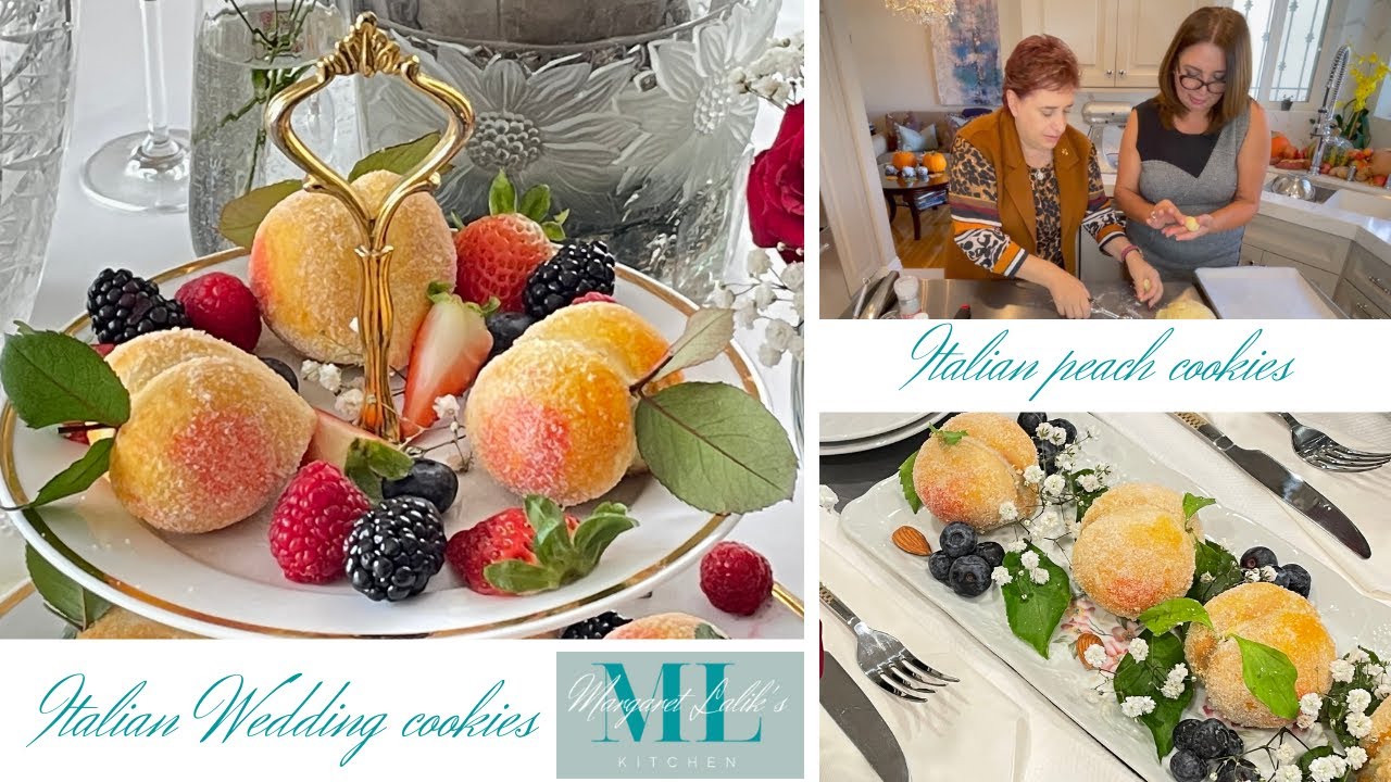 ITALIAN PEACH COOKIES 🍑  Italian Wedding Cookies 🍑 Heidi shares her Mom's secret recipe