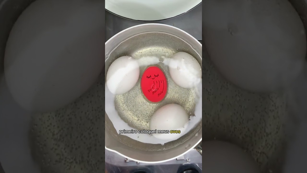 Termômetro medidor de ovo cozido