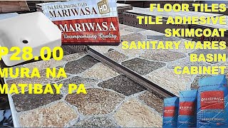 Murang Floor Tiles At Iba Pang Produkto Ng Mariwasa Quality Na Matibay Pa