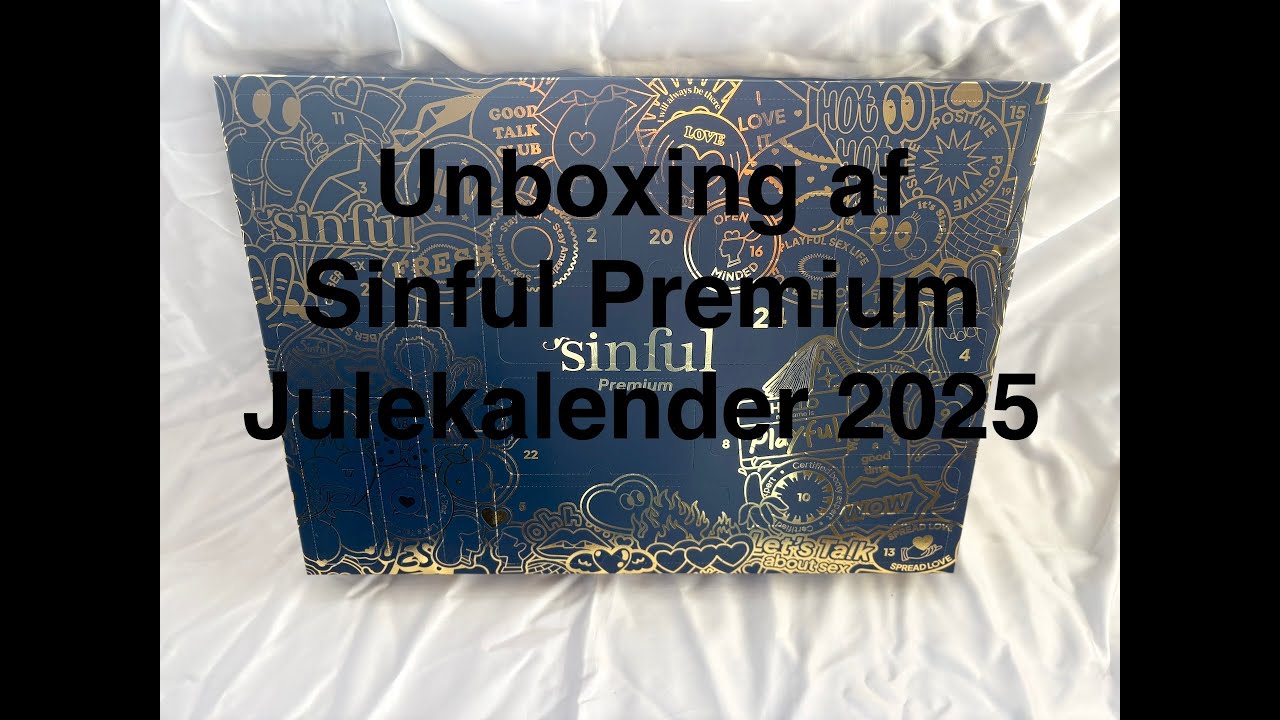 Unboxing af Sinful Premium Julekalender 2025