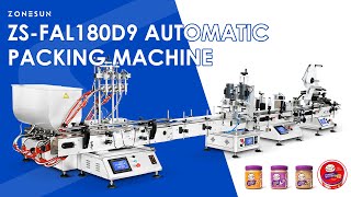 Zonesun ZSFAL180D9 Packaging Line | Creamy Products #packagingline #pastefillingmachine