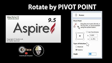 Aspire 9.5 - ROTATE by Pivot point | CNC Wood carving software