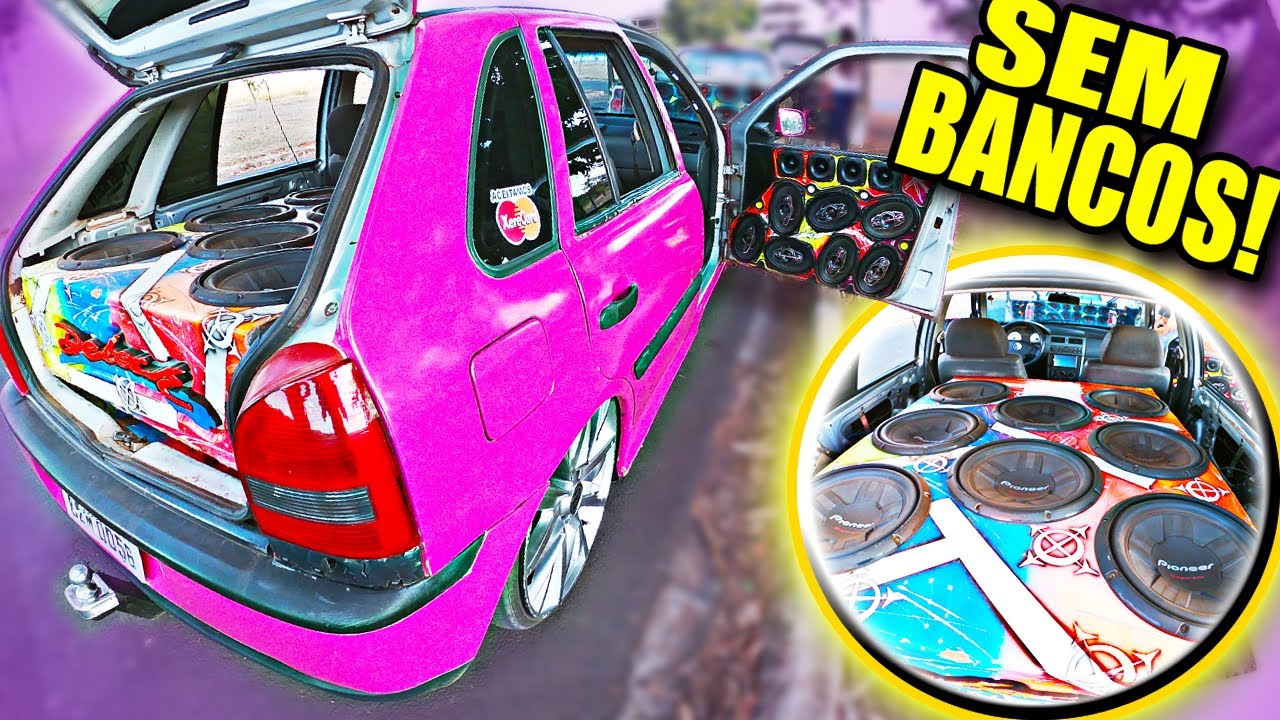 Ele Resolveu TIRAR OS BANCOS do GOL ROSA pra LOTAR DE SOM AUTOMOTIVO ! *tudo sobre*