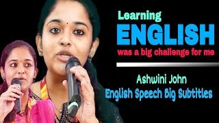 Ashwini John English Speech || Learn English || Ashwini inspiration Speech #englishspeech #ashwinisp