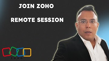 How To Join Zoho Remote Session  { 2025 edition }