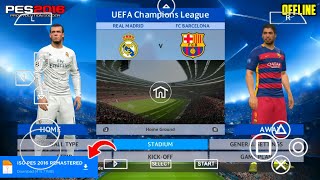 PES 2016 Remastered PPSSPP for Android | Offline HD Graphics + Updated Kits (Best PSP Football Game) screenshot 5