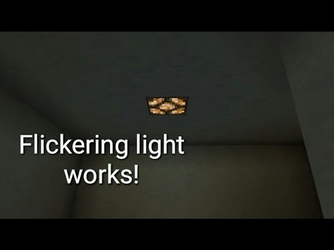 How to make a flickering light in Minecraft - YouTube