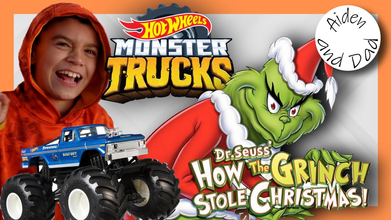 Hot Wheels Monster Truck Racing Ep 47 How the Grinch Stole
