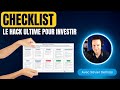 Bien investir grce  une checklist dinvestissement