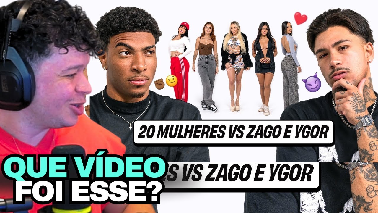 ARUAN REAGE: 20 MULHERES vs 2 HOMENS: ZAGO e YGOR BUENO (NOBRU VLOGS)