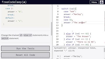 Replacing If Else Chains with Switch - freeCodeCamp | Video 79 | Basic JavaScript