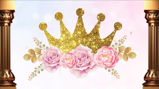 Video Invitación Para Pleaños Infantiles Corona Niña