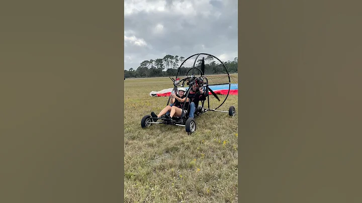 Very excited tandem #paramotororlando #paramotor #flying #shorts