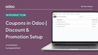Coupons in Odoo Discount &amp; Promotion Setup Gujarati #odoo #learnodoo #erp #odoo19 #odooapp #odoocrm
