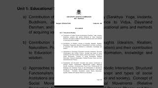 Ugc net education syllabus