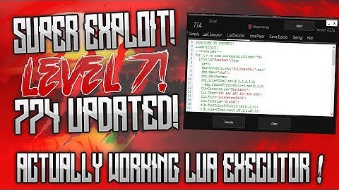 [OMFG] ✅SUPER ROBLOX HACK/EXPLOIT!✅| 774 ! | SUPER LVL 7 EXPLOIT W/ LUA AND INSANE GOD/CMDS (WORKS!)