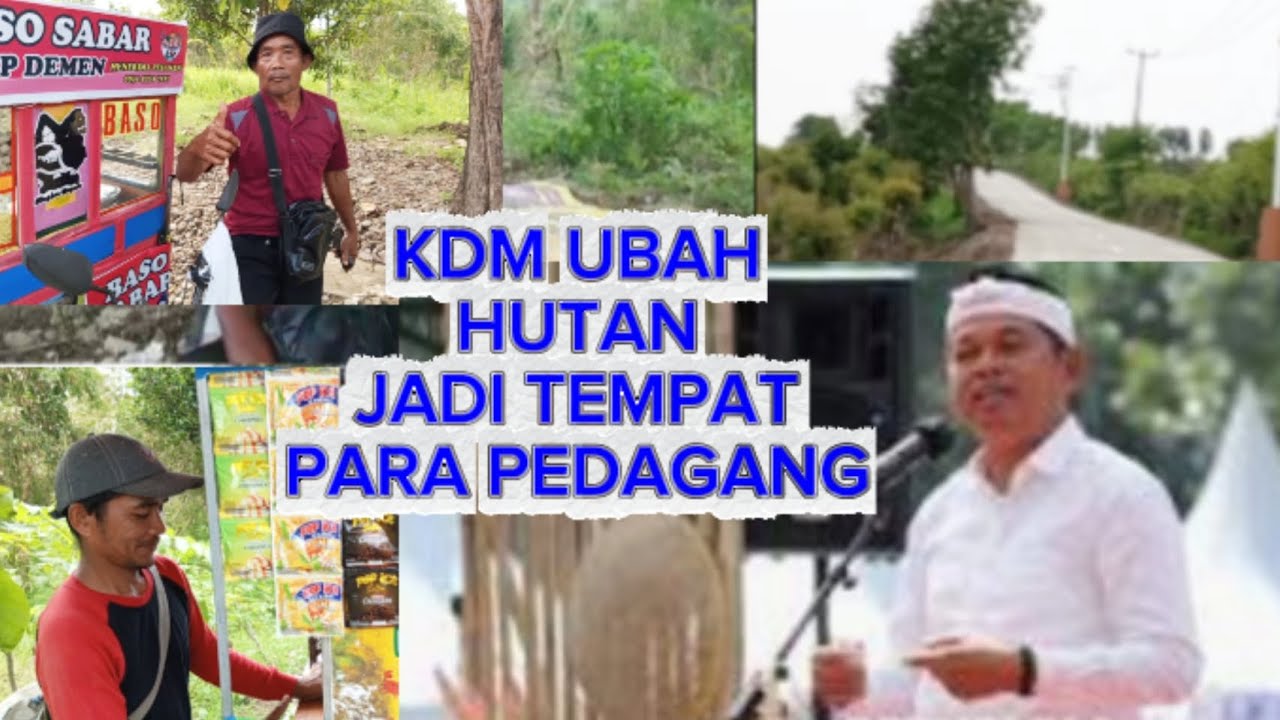 Alhamdulillah berkat kdm, ubah hutan jadi rame, jalan mulus