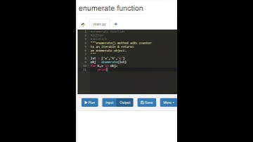 Python || enumerate function