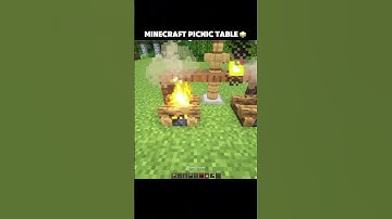 Minecraft Picnic Table Build! 🧺 (はじまりの曲)