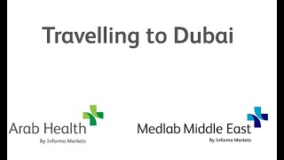 It’s time to book your travel to Dubai for the largest in-person medical and healthcare events